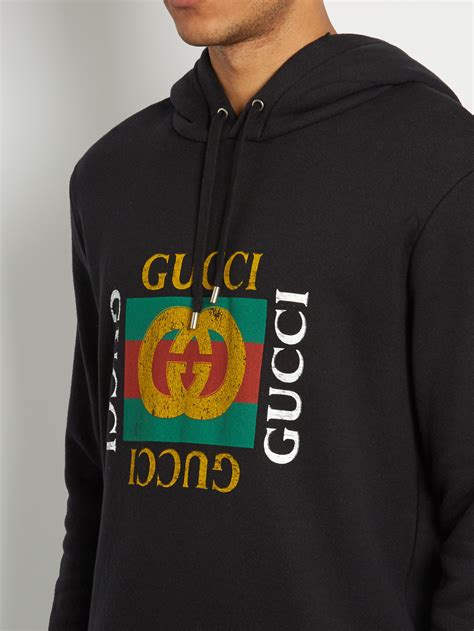 gucci sweatshirt logo|gucci logo hoodie.